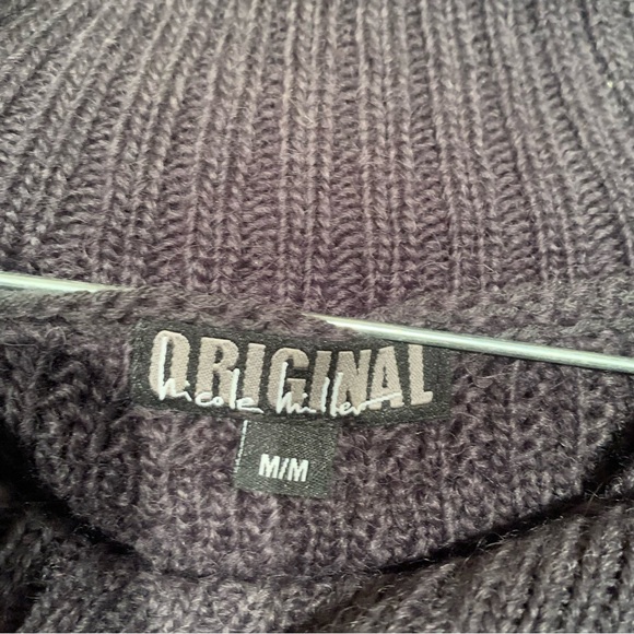 Nicole Miller Button Shawl Knit Sweater - Picture 8 of 10